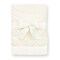 Bearington Baby Creamy White Dottie Snuggle Blanket, 28.5" x 28.5", For Ages 0-3